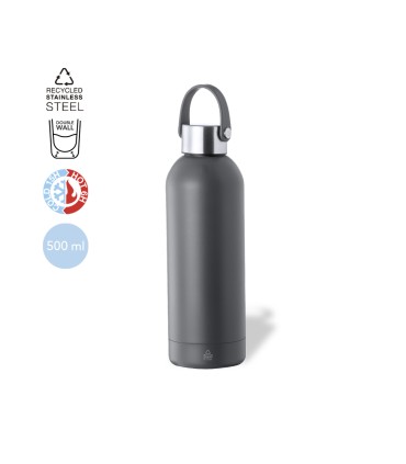 Bidón Térmico Acero Inox Reciclado Breidy - Artículos Sostenibles - PromoShark Regalos Personalizados para Empresas